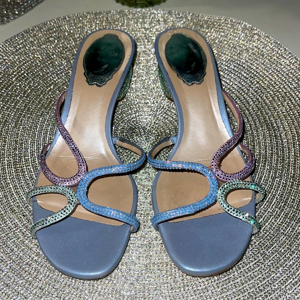 Rene Caovilla Crystal Embellished Sandals
